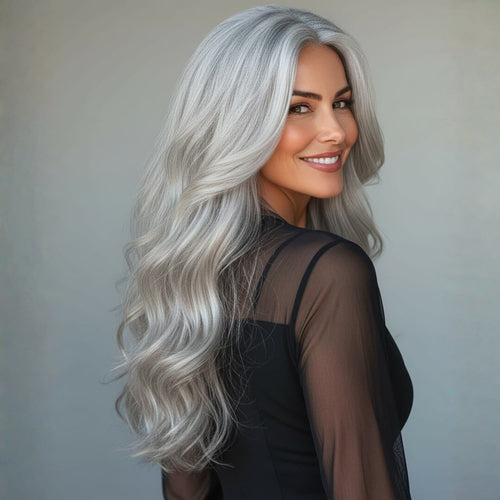 Icy Salt & Pepper Clip-Ins