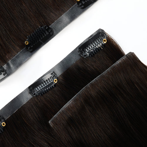 Clip In Extensions in Sophisticated Natural Black Pro