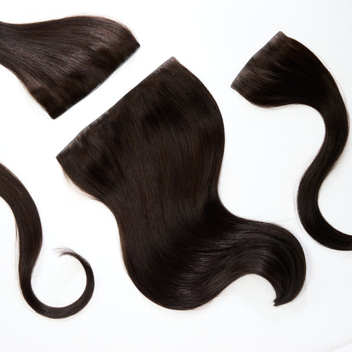 Clip In Extensions in Sophisticated Natural Black Pro