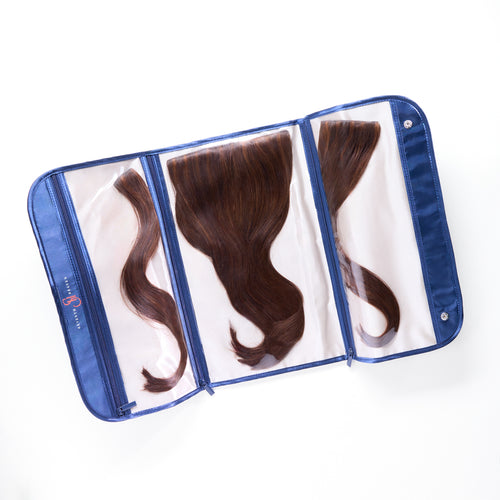 Satin Tri-Fold Hair Extension Travel Bag