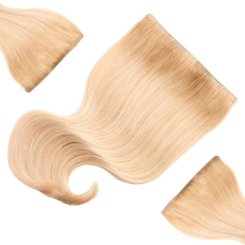 Rooted Creamy Beach Blonde Clip-Ins