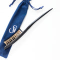 Serene Sectioning Comb by Seventh Heaven shown in a styled flatlay, ideal for sleek parting and effortless clip-in extension prep.