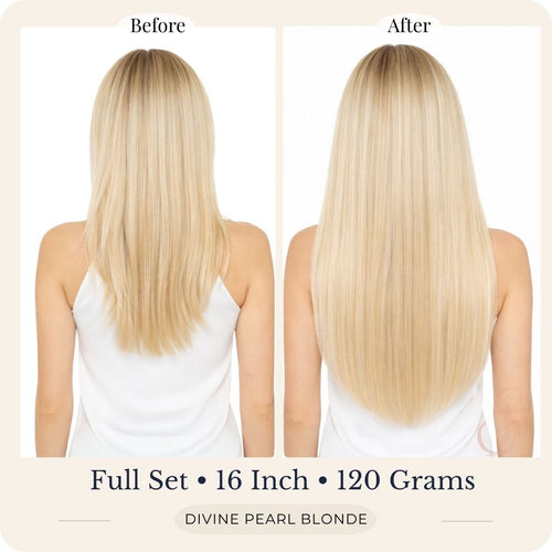 Divine Pearl Blonde Clip-In Hair Extensions