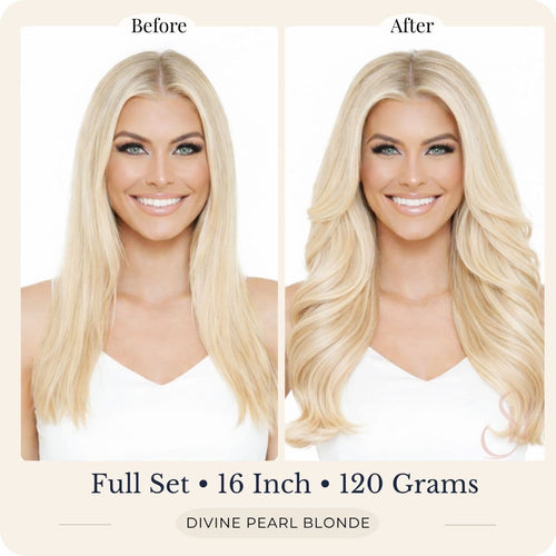 Divine Pearl Blonde Clip-In Hair Extensions