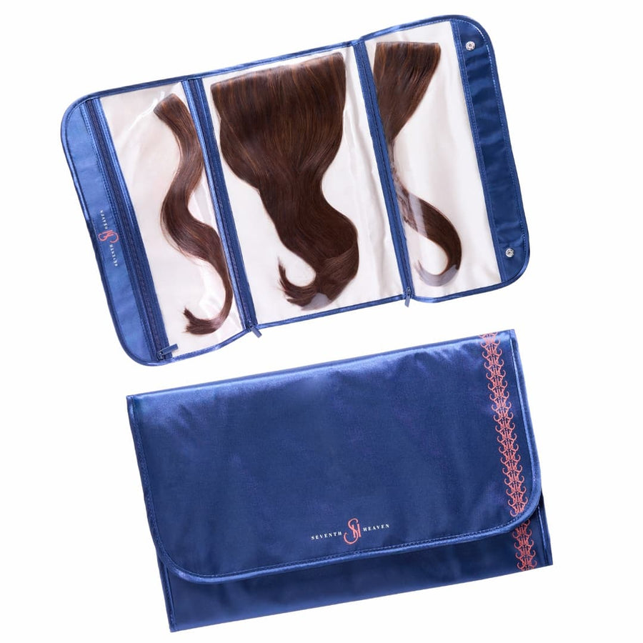 Satin Tri-Fold Hair Extension Travel Bag